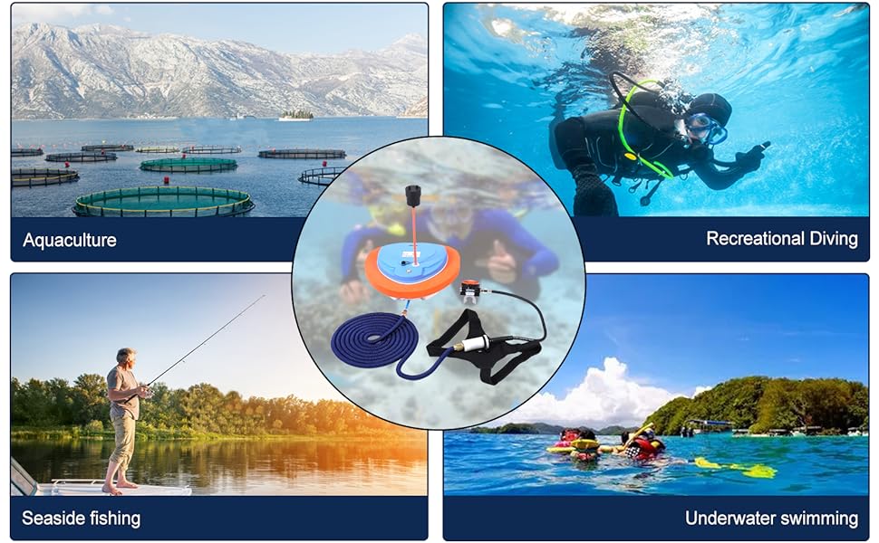 Tudiving Waterproof Portable Scuba Tankless Dive Regulator