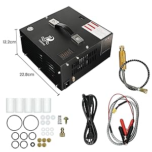 TUDIVING 4500Psi PCP Air Compressor High 12V Car Pump Tank