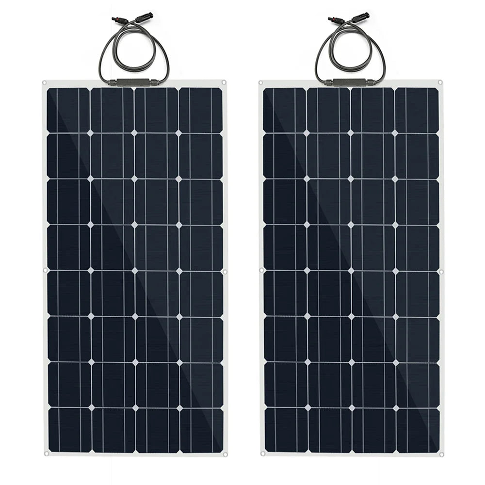 Solar Panel Kit With Flexible 100W 24V Battery Charger