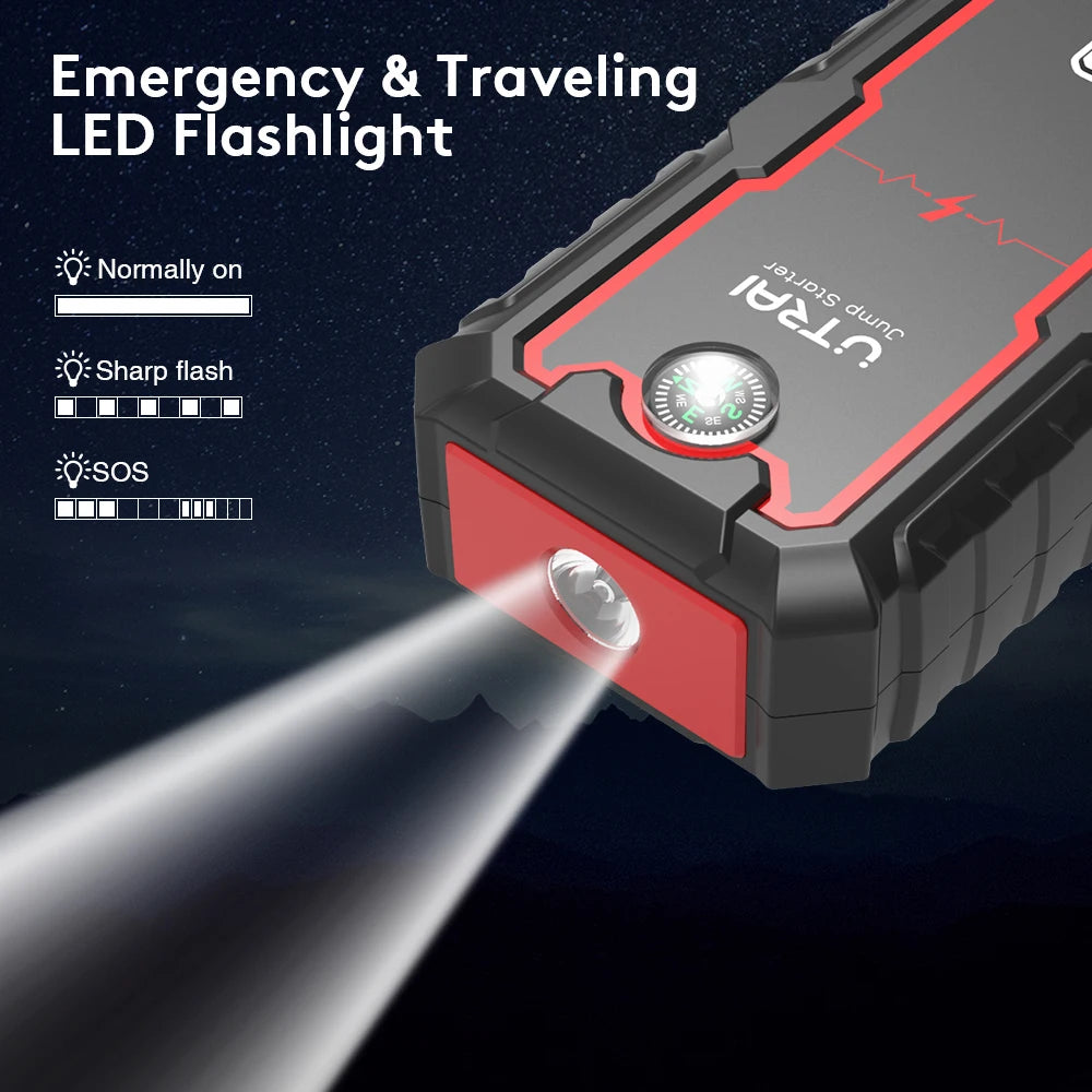 UTRAI Power Bank 2000A Jump Starter Portable Charger Car Booster 12V Auto Starting Device Emergency Car Battery Starter