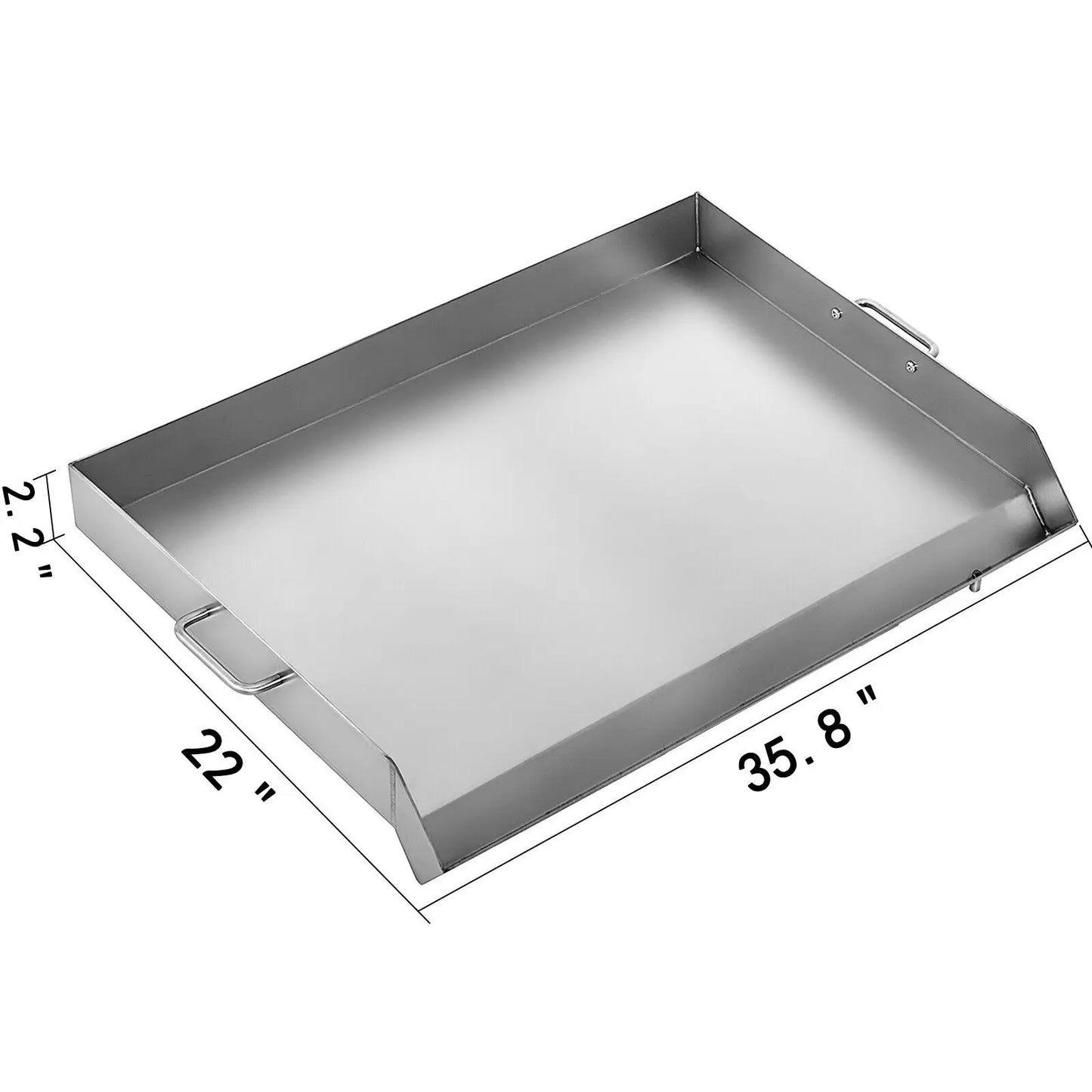 VEVOR Stainless Steel Griddle Frying Pan For Outdoors