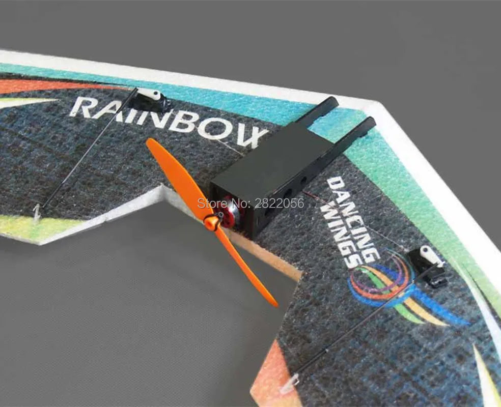 RC Plane Kit EPP Airplane Model DW HOBBY Rainbow Fly Wing 800mm Wingspan Tail push version RC Airplane Kit