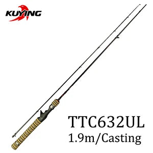 Kuying Teton Soft Light Baitcasting Spinning Rod Combo