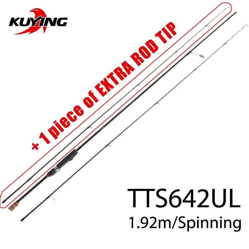 Kuying Teton Soft Light Baitcasting Spinning Rod Combo