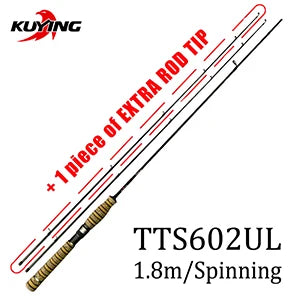 Kuying Teton Soft Light Baitcasting Spinning Rod Combo