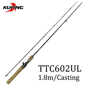 Kuying Teton Soft Light Baitcasting Spinning Rod Combo