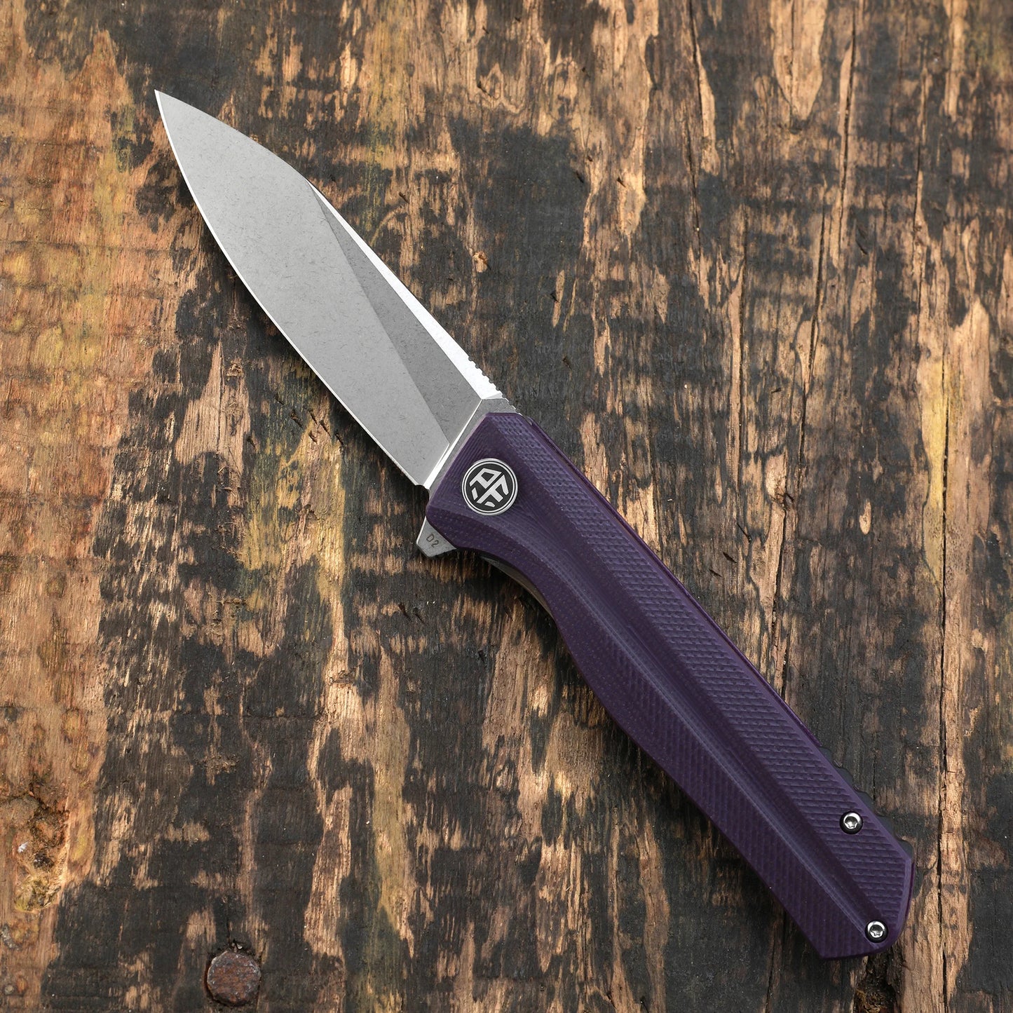 Petrified fish folding knife D2 steel Blade G10 handle pocket knife ball bearings outdoor hunting camping EDC tool knives PF818