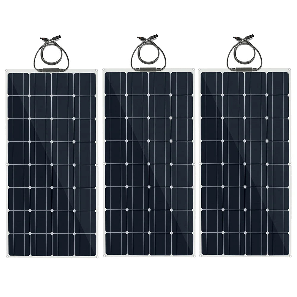 Solar Panel Kit With Flexible 100W 24V Battery Charger