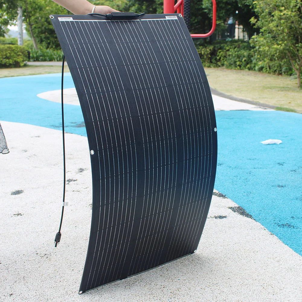 Solar Panel Kit With Flexible 100W 24V Battery Charger