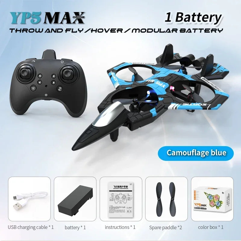 RC Aircraft EPP Foam Stunt Glider Electric Fighter Remote Control Airplane Fall Resistant Plane Toys for Boys Kids YP5 2026 New