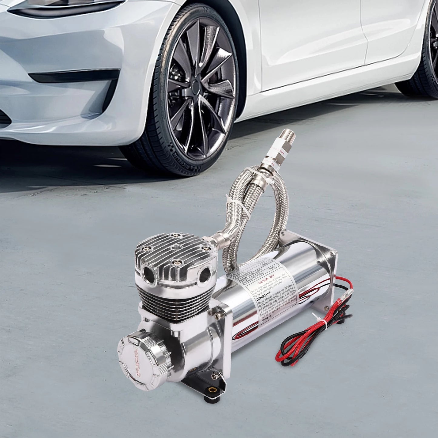 200-300 W Air Suspension Compressor, 50 L/Min 200 Psi Air Compressor Kit, 12 V 23 A High-Performance Compressor