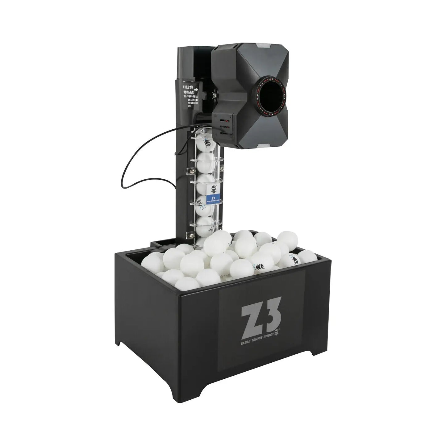 Automatic Table Tennis Training Machine, Ping Pong Ball Pitching Machine with 100 Balls + Net