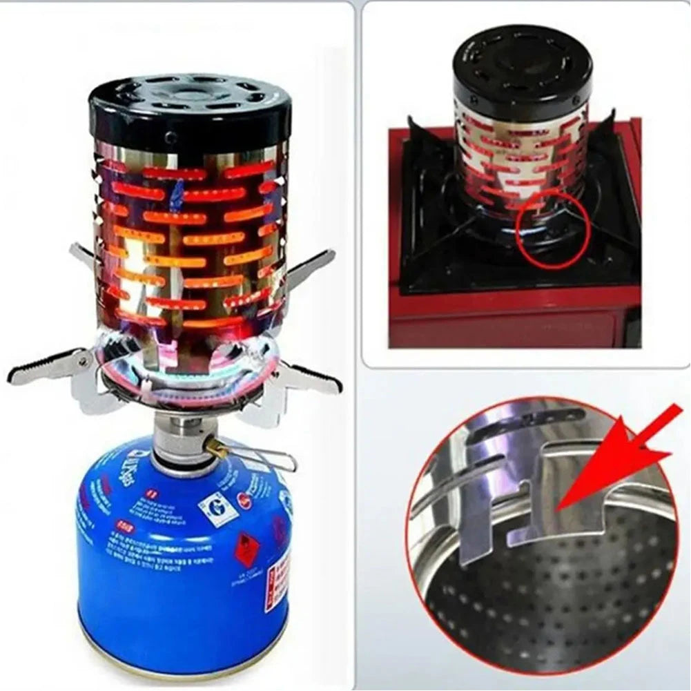 Wear-resistant Mini Heater Stainless Steel Warming Stove Cover Camping Stove Warming Stove Hood for Outdoor Backpacking Hiking