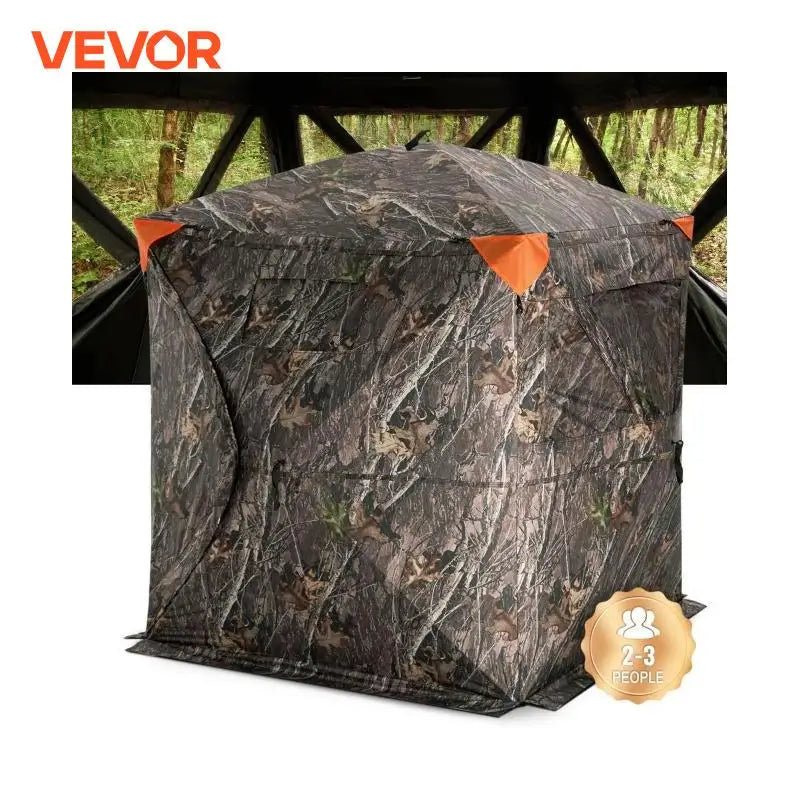 VEVOR Hunting Blind See Through Ground Blind 2 3 Person