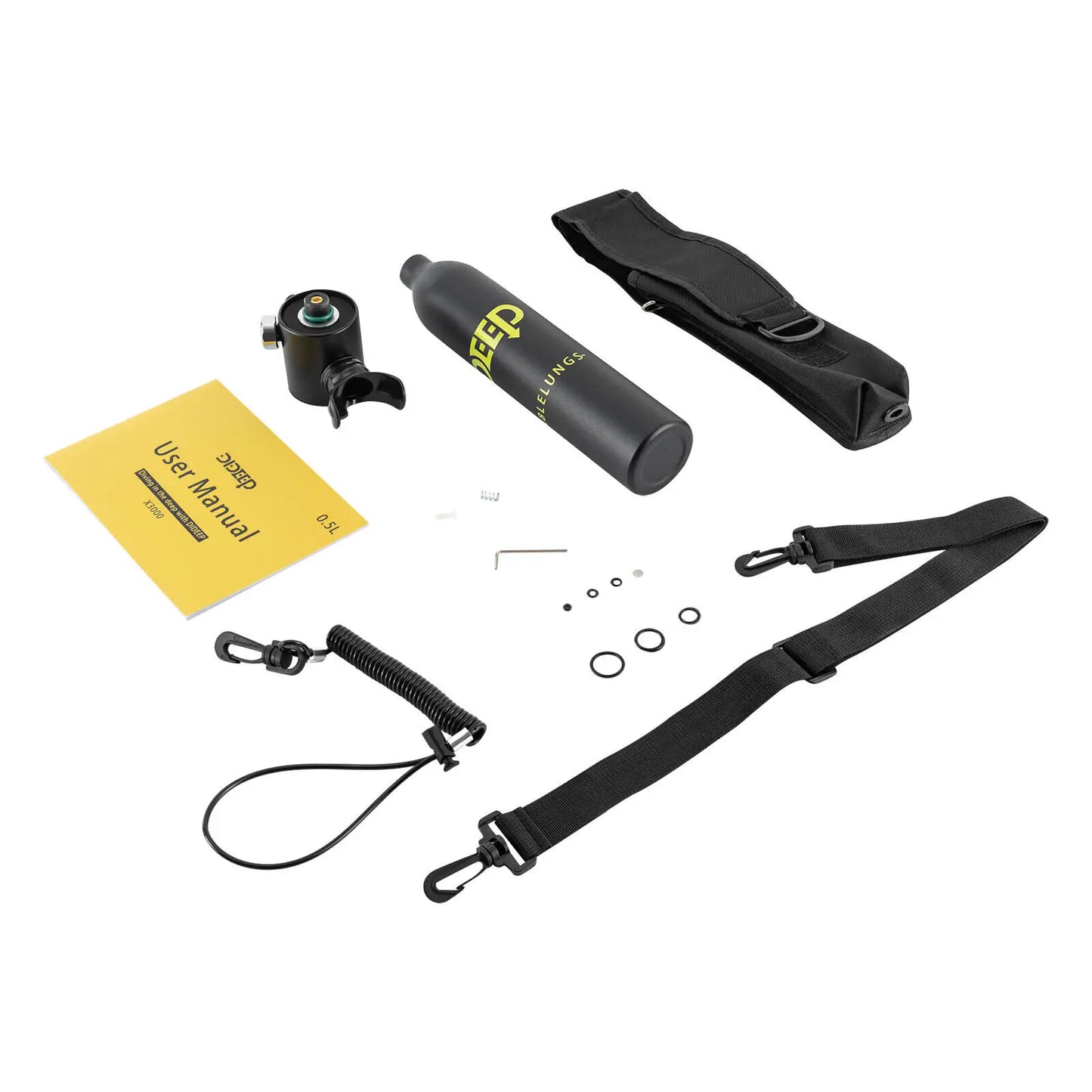 Half Liter Mini Scuba Tank Portable Underwater Oxygen