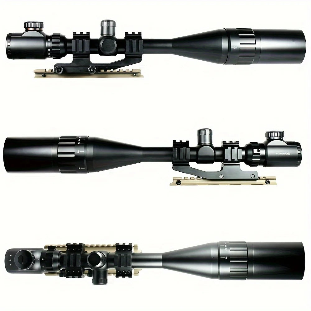 6-24x50 AO EG Illuminated Mil Dot Hunting Rifle Scope W/ PEPR Mount+Sunshade