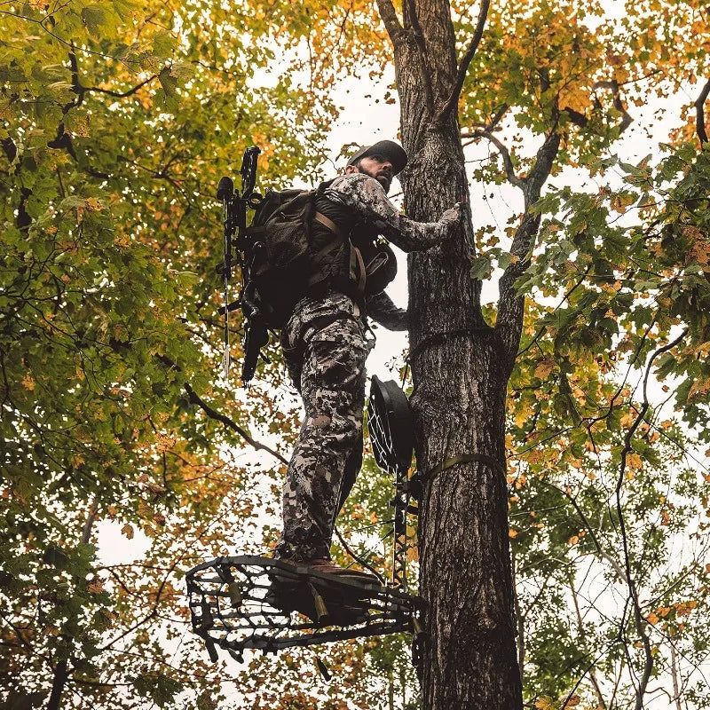 11 Lb Cast Aluminum Hang On Treestand for Deer Hunting Hunting Climbing Hunt Seat Hunting Gear Equipment Accessories