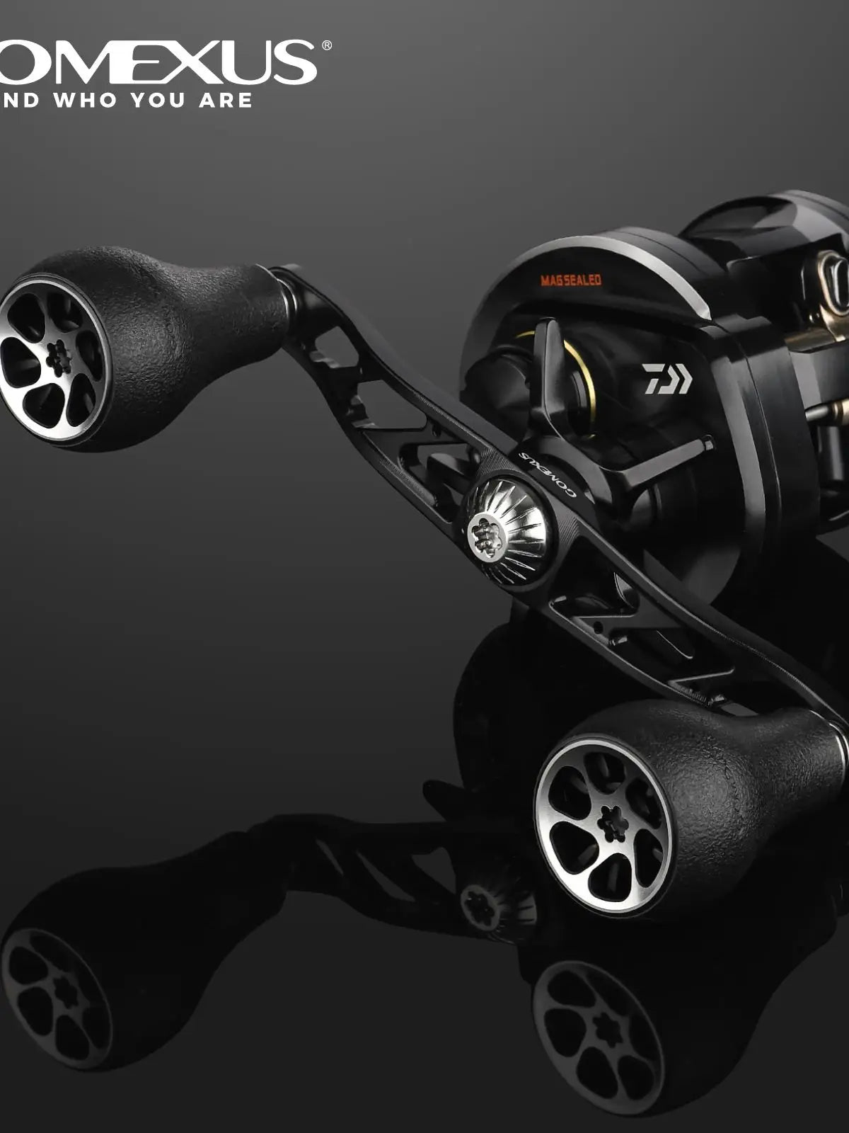 Gomexus Aluminum Power Handle for Baitcasting Reel with TPE Knob BDH-TPE30 for Shimano Antares Bantam MGL Calcutta B Cardiff