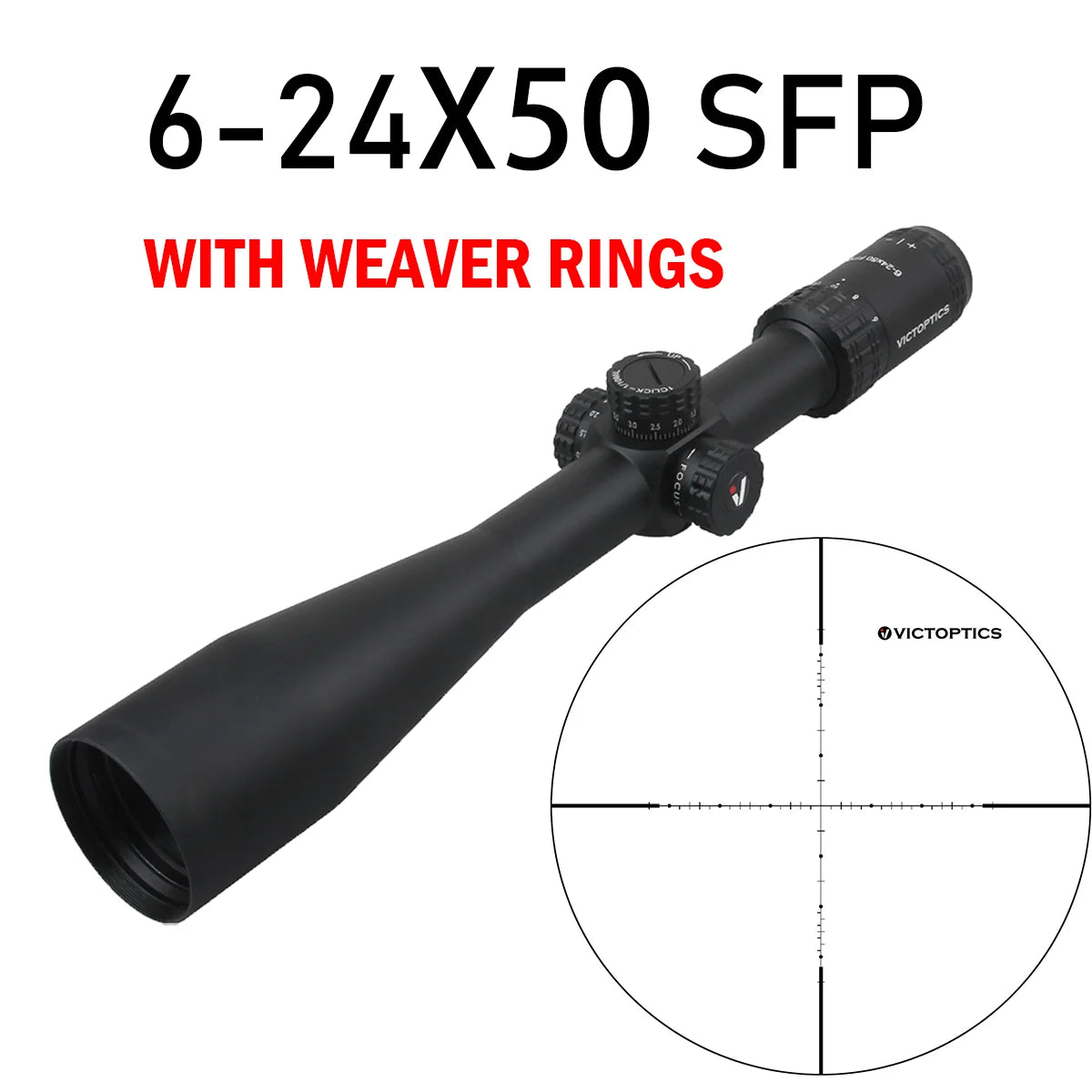 Victoptics S4 6 To 24x50 FFP Riflescope Turret Lock