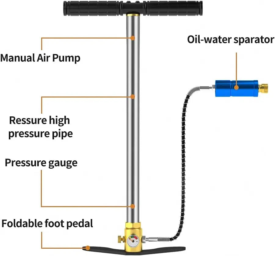 Chikadiv 0.5 Liter 3000 Psi Constant Pressure Scuba Tank