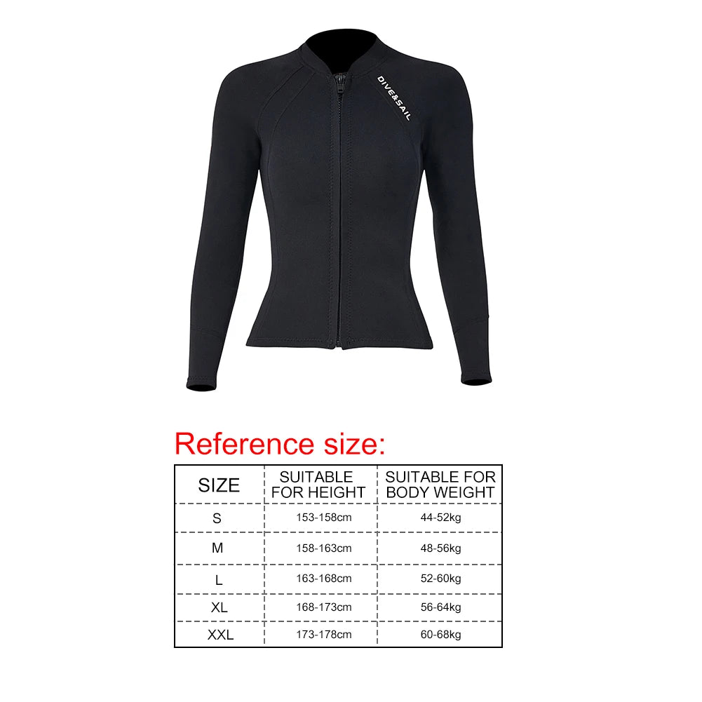 2mm Neoprene Diving Suit For Snorkeling Surfing Swimwear Unisex