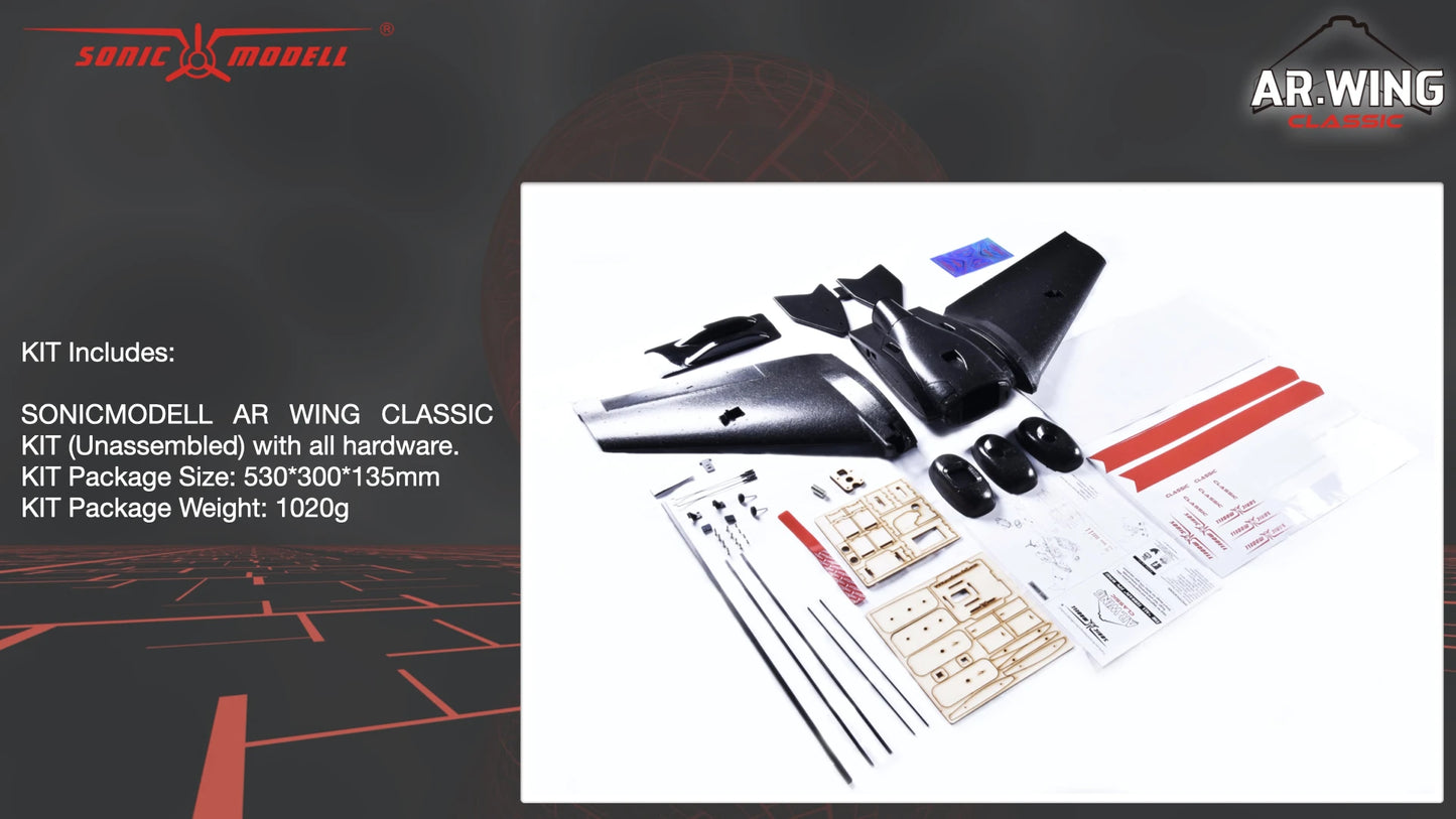 900mm Wingspan Sonicmodell AR Wing FPV Flying Wing Kit