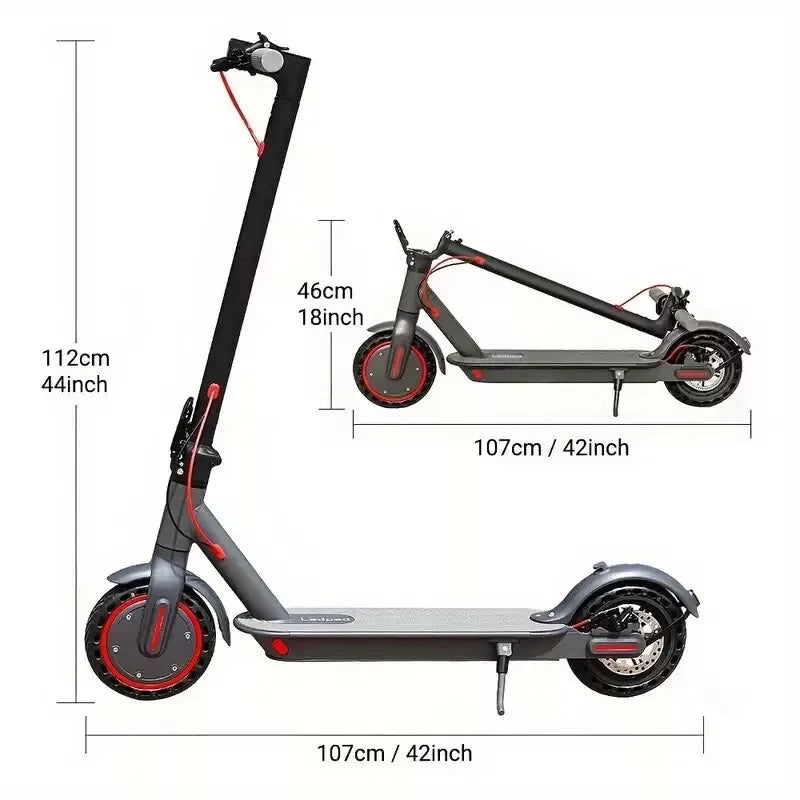 LADPED 350W Electric Scooter 19 MPH Folding Waterproof