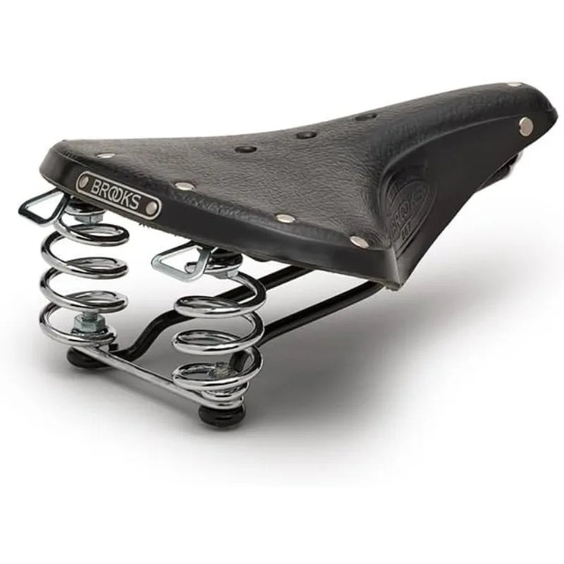 Brooks England B67, Leather Bike Saddle with Suspension Springs
