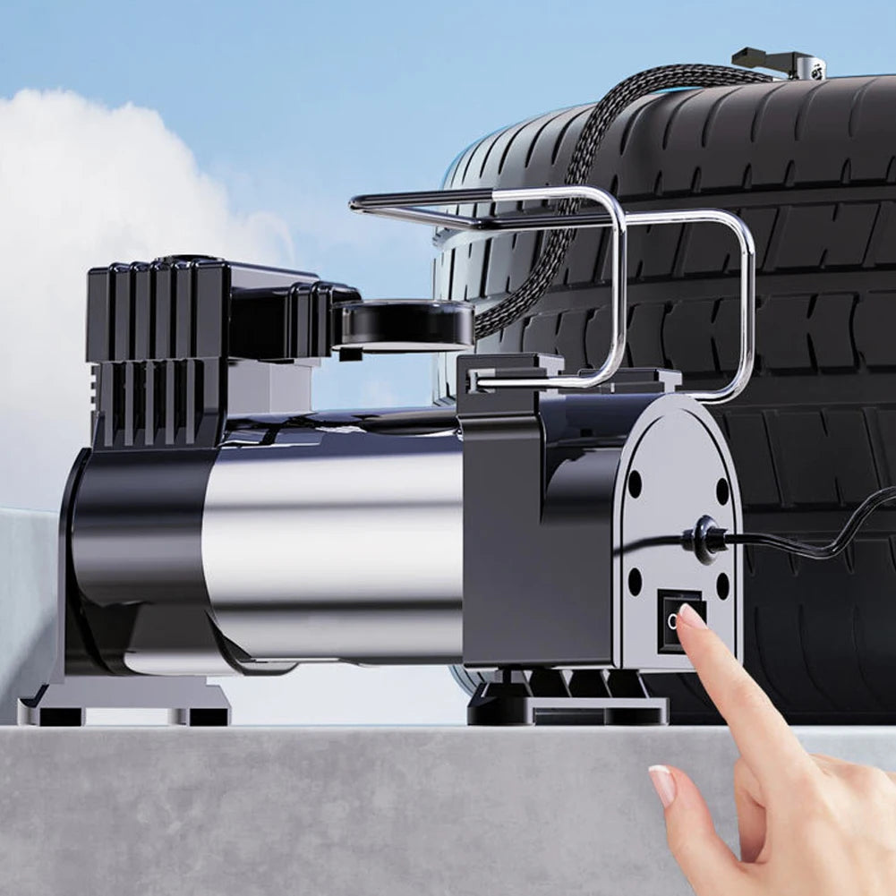 12v150psi Heavy Duty Deluxe Portable Metal Air Compressor Car Tyre Inflator With Digital Pressure Gauge Car Tire Inflatable Pump