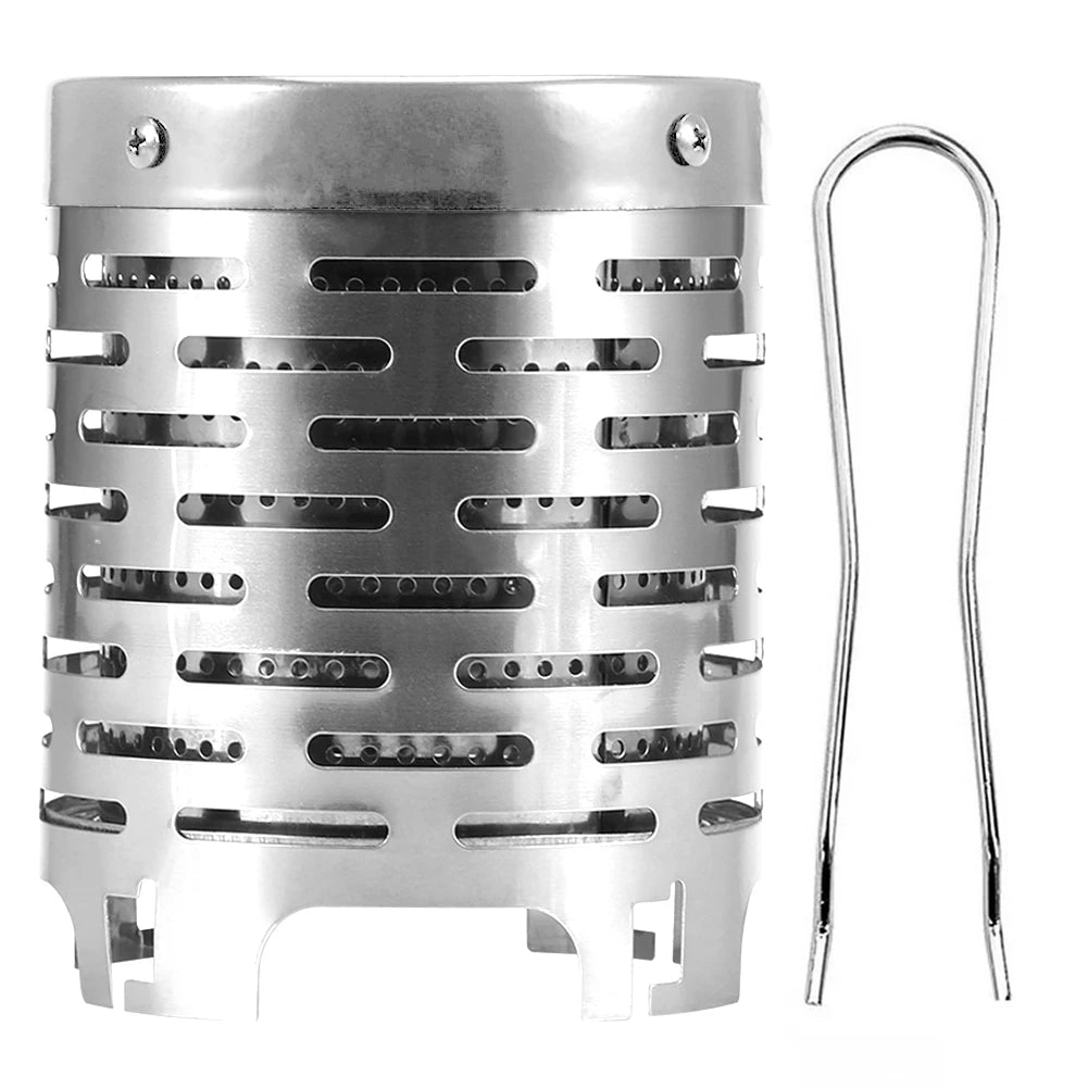 Wear-resistant Mini Heater Stainless Steel Warming Stove Cover Camping Stove Warming Stove Hood for Outdoor Backpacking Hiking