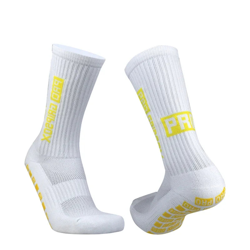 Silicone Anti Slip Football Socks for Men and Women