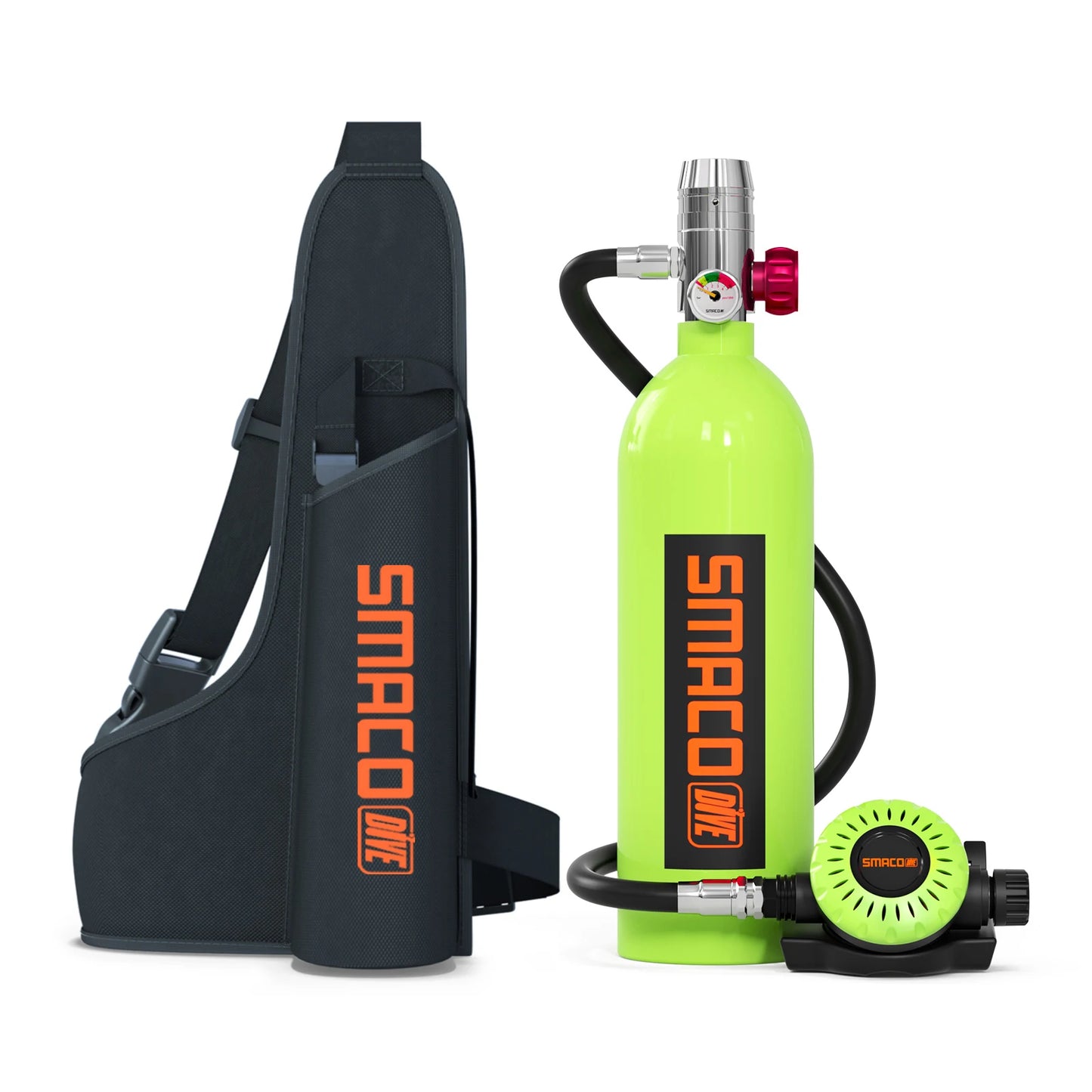 Smaco Scuba Tank 1L Mini Oxygen Cylinder Diving Gear