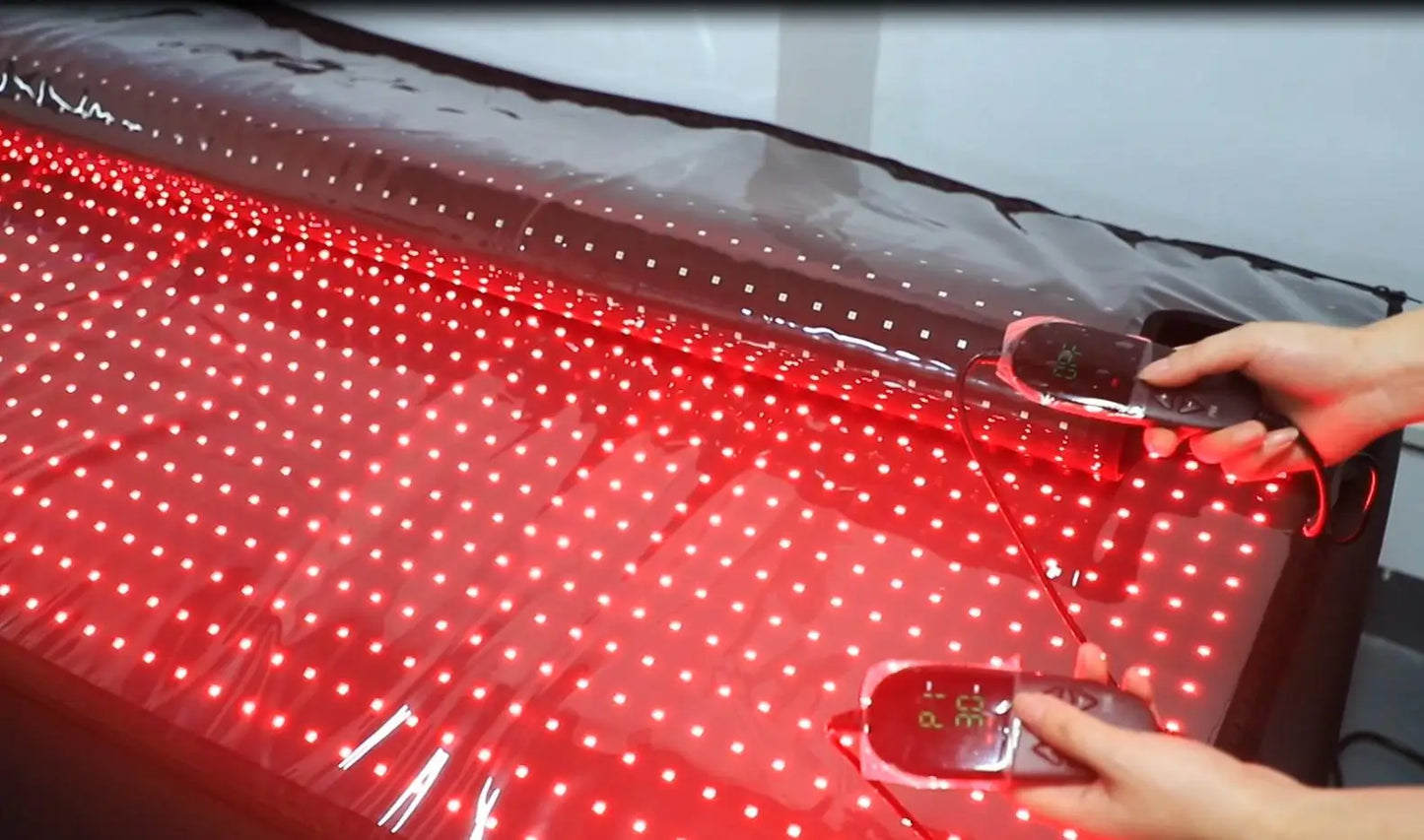 71" Red Light Sleeping Bag Full Body Relax Led Red Light Blanket Whole Body Led Infrared Sleeping Bag Red Light Mat for Home Use