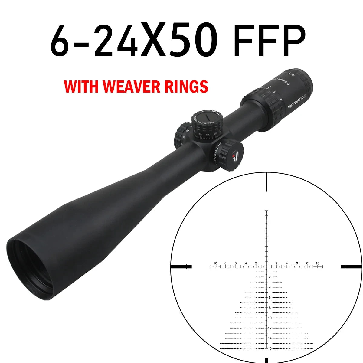 Victoptics S4 6 To 24x50 FFP Riflescope Turret Lock
