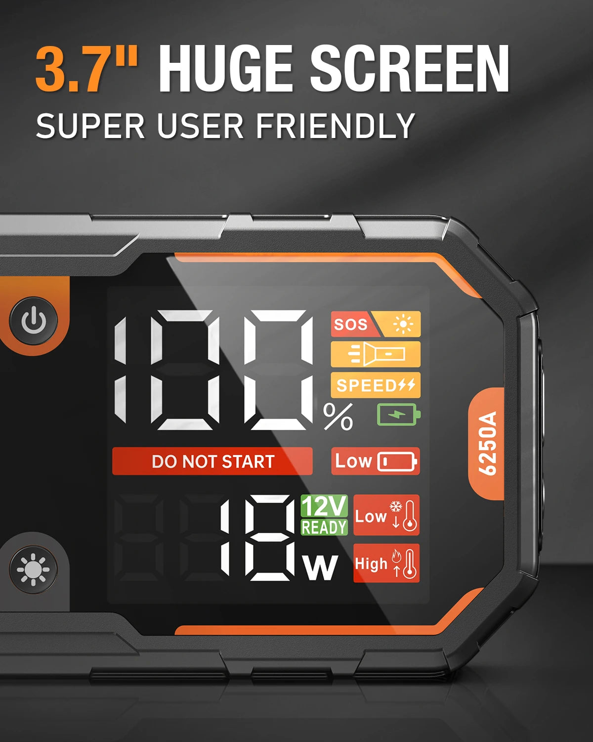 Car 6250A 30000mAh Portable 12V Jump Starter Power Bank 12V Auto Battery Charger Booster Starting Device