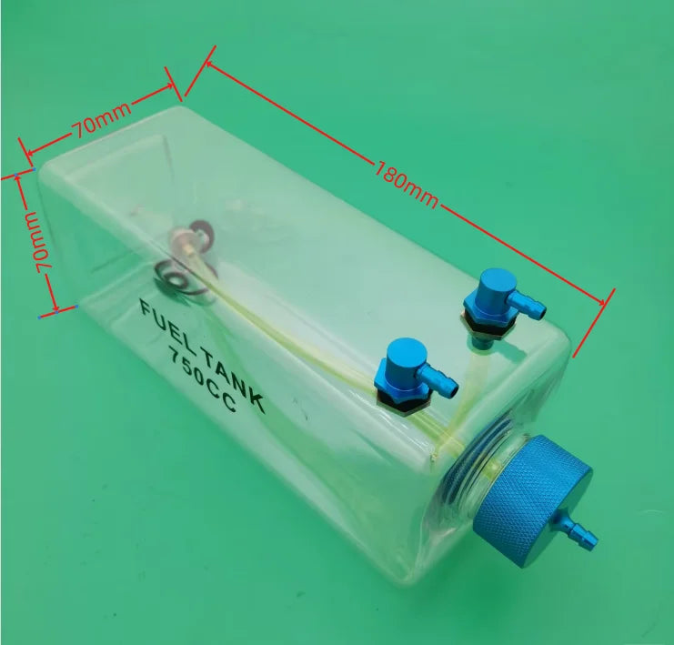 RC Plane Fuel Tank Transparent Plastic 300ML 400ML 500ML 750ML 1000ML 1600ML For Gas oil turbine jet or Airplane Model