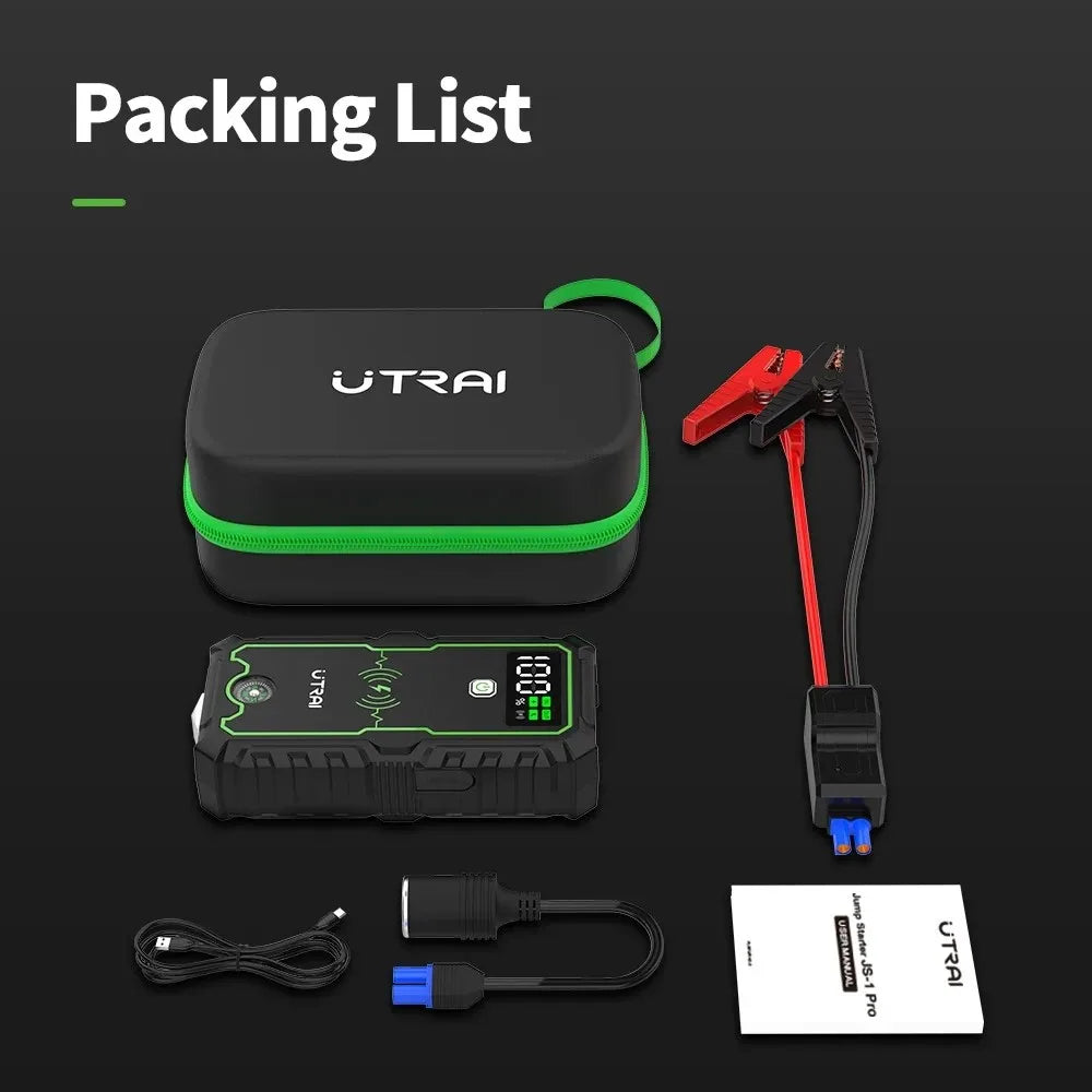 UTRAI Power Bank 4000A Jump Starter Portable Charger Car Booster 12V Auto Starting Device Emergency Car Battery Starter