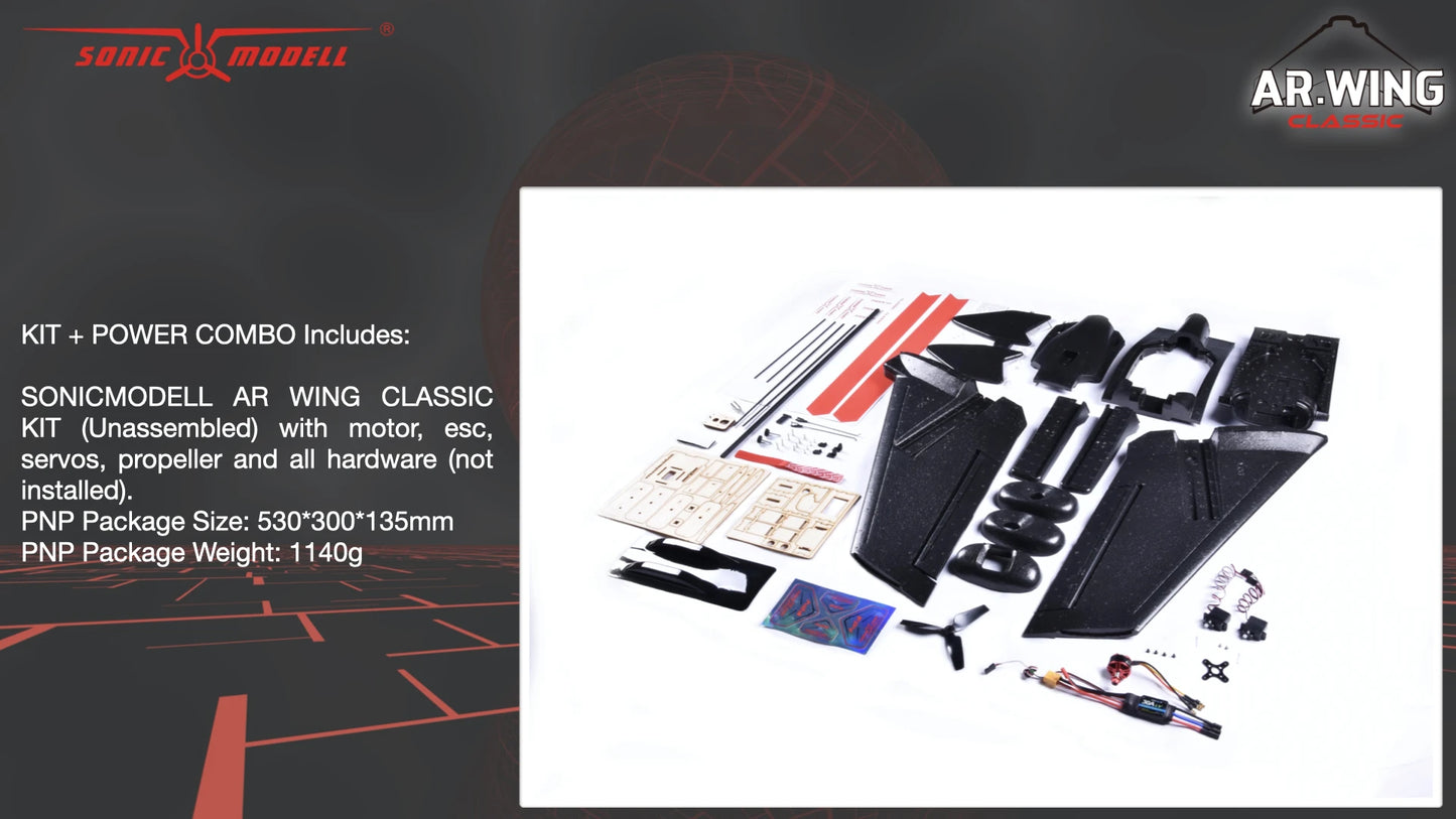 900mm Wingspan Sonicmodell AR Wing FPV Flying Wing Kit