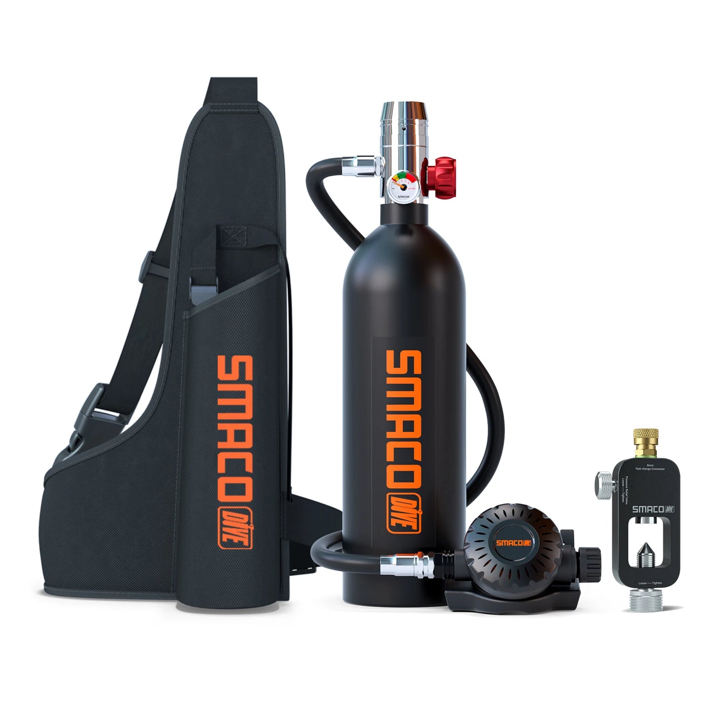 Smaco Scuba Tank 1L Mini Oxygen Cylinder Diving Gear