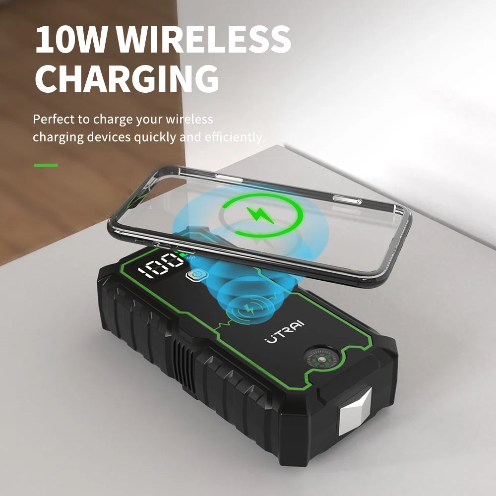 UTRAI Power Bank 4000A Jump Starter Portable Charger Car Booster 12V Auto Starting Device Emergency Car Battery Starter
