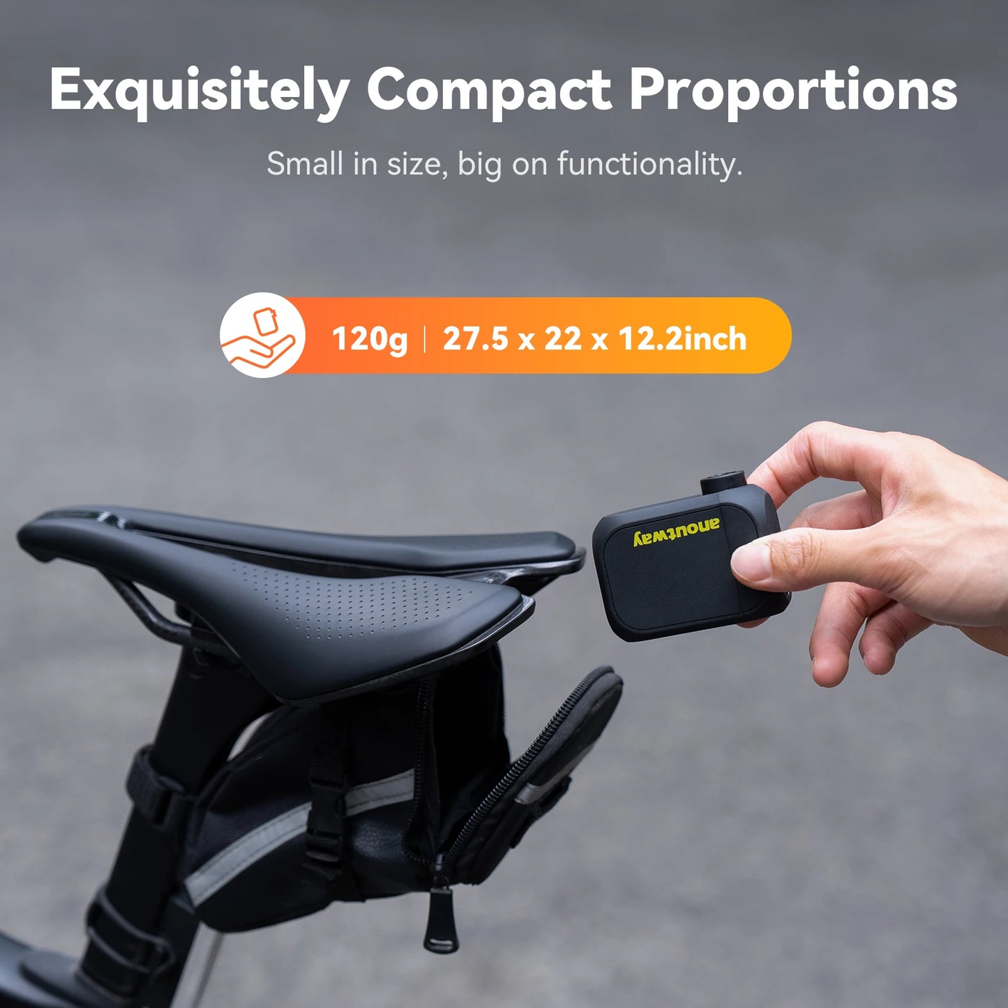 Yanoutway AT1 Pro Mini Electric Tire Inflator With Screen