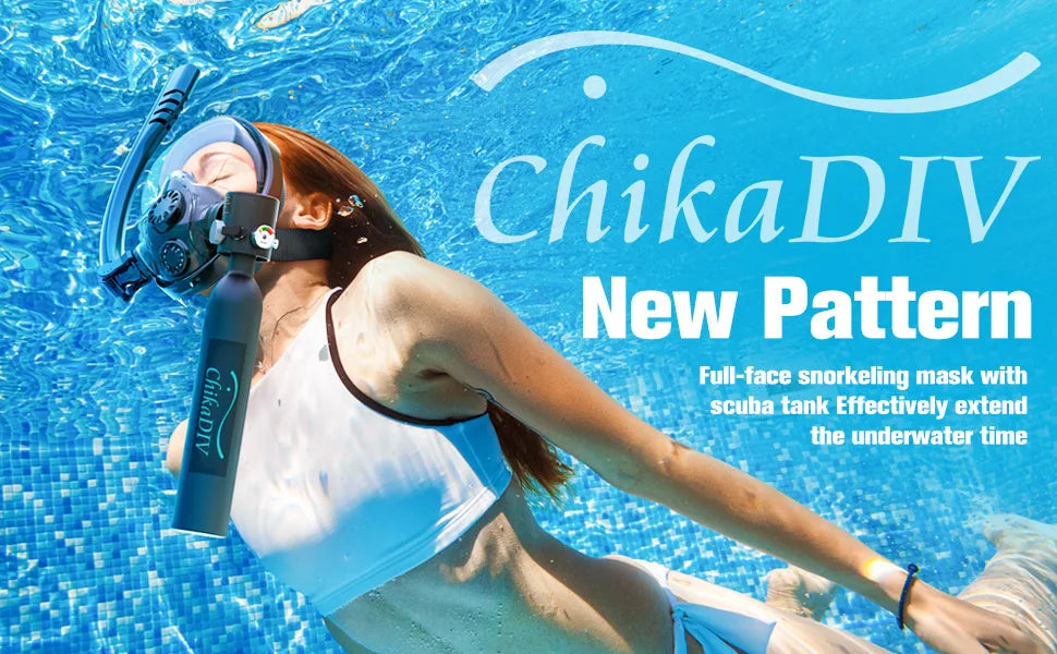 Mini Scuba Tank With Full Face Mask Zero Point Five Liter