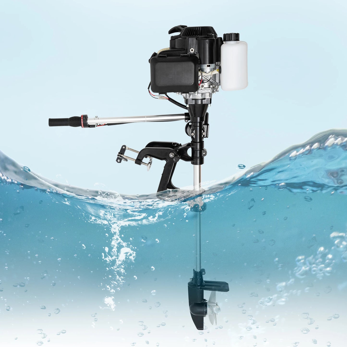 4 Stroke 7HP Fishing Boat Engine Hand Electric Start Clutch