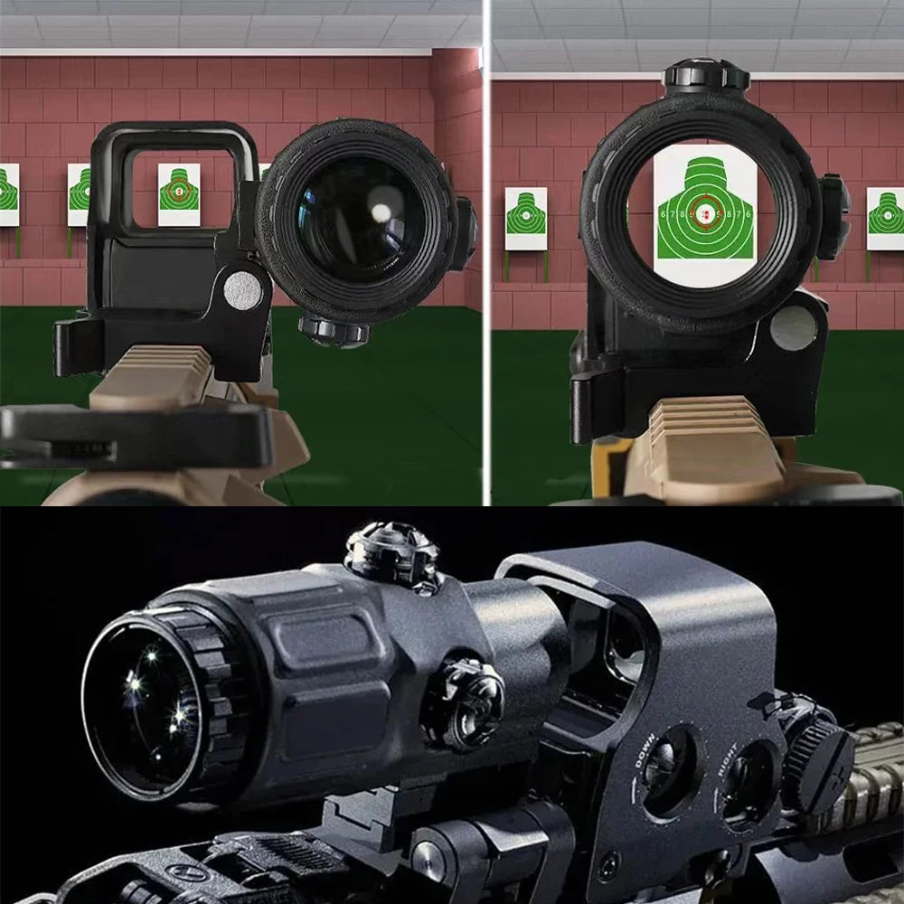 558 Holographic Collimator Sight Red Dot Optic With Rail