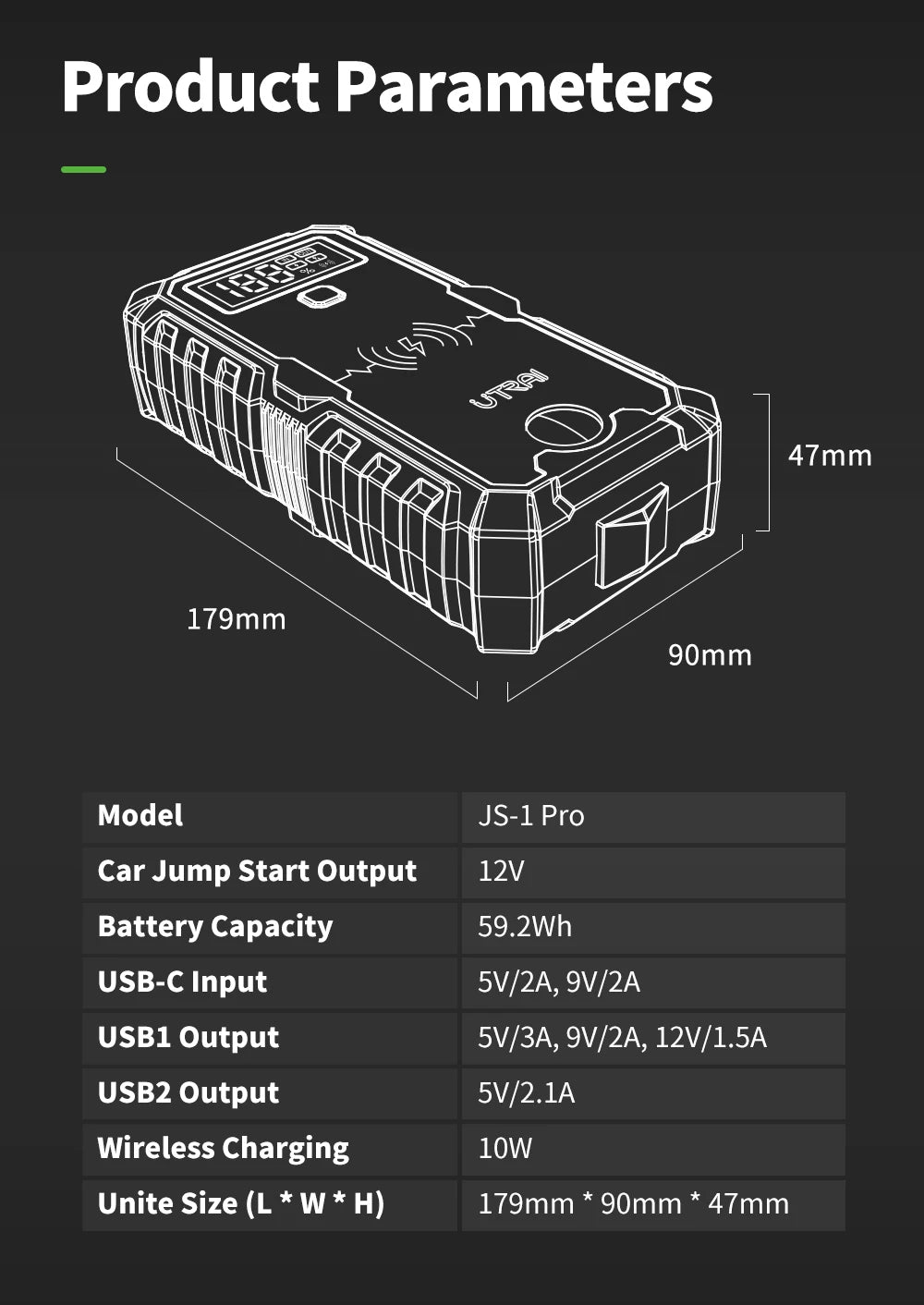 UTRAI Power Bank 4000A Jump Starter Portable Charger Car Booster 12V Auto Starting Device Emergency Car Battery Starter
