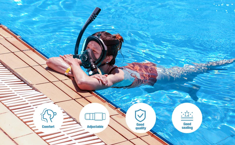 Mini Scuba Tank With Full Face Mask Zero Point Five Liter