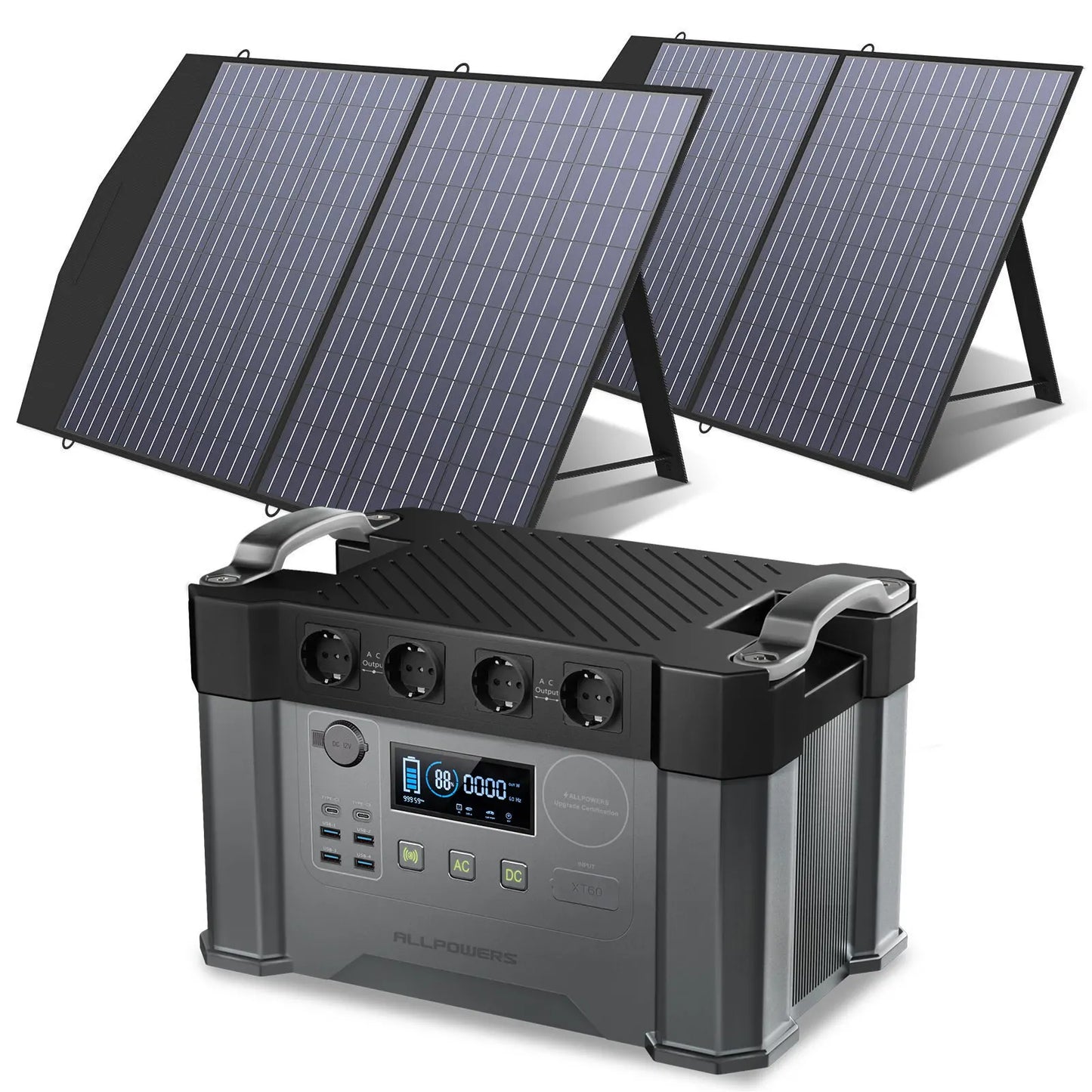 Allpowers 2000W Solar Generator 110V 230V Pure Sine Wave