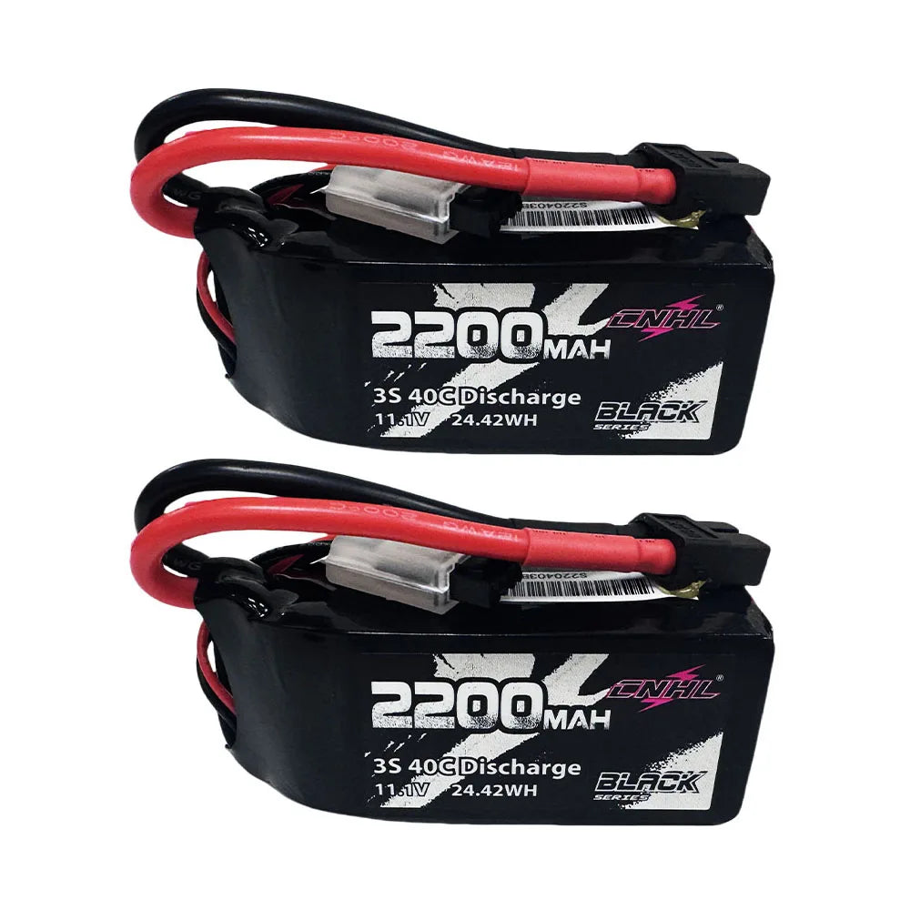 CNHL 3S 2200mAh LiPo Battery 11.1V 40C 2 Pack XT60 RC FPV