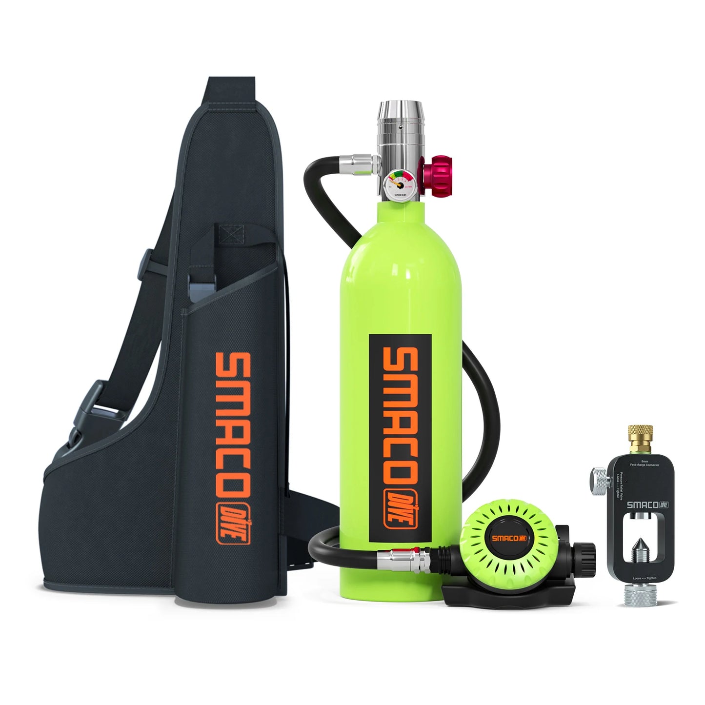 Smaco Scuba Tank 1L Mini Oxygen Cylinder Diving Gear