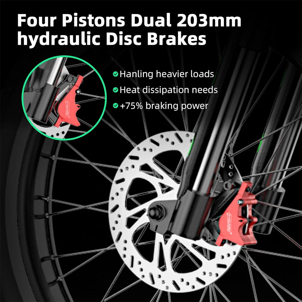 6000W Electric Dirt Bike 60V 25Ah Battery Dual Hydraulic Brakes